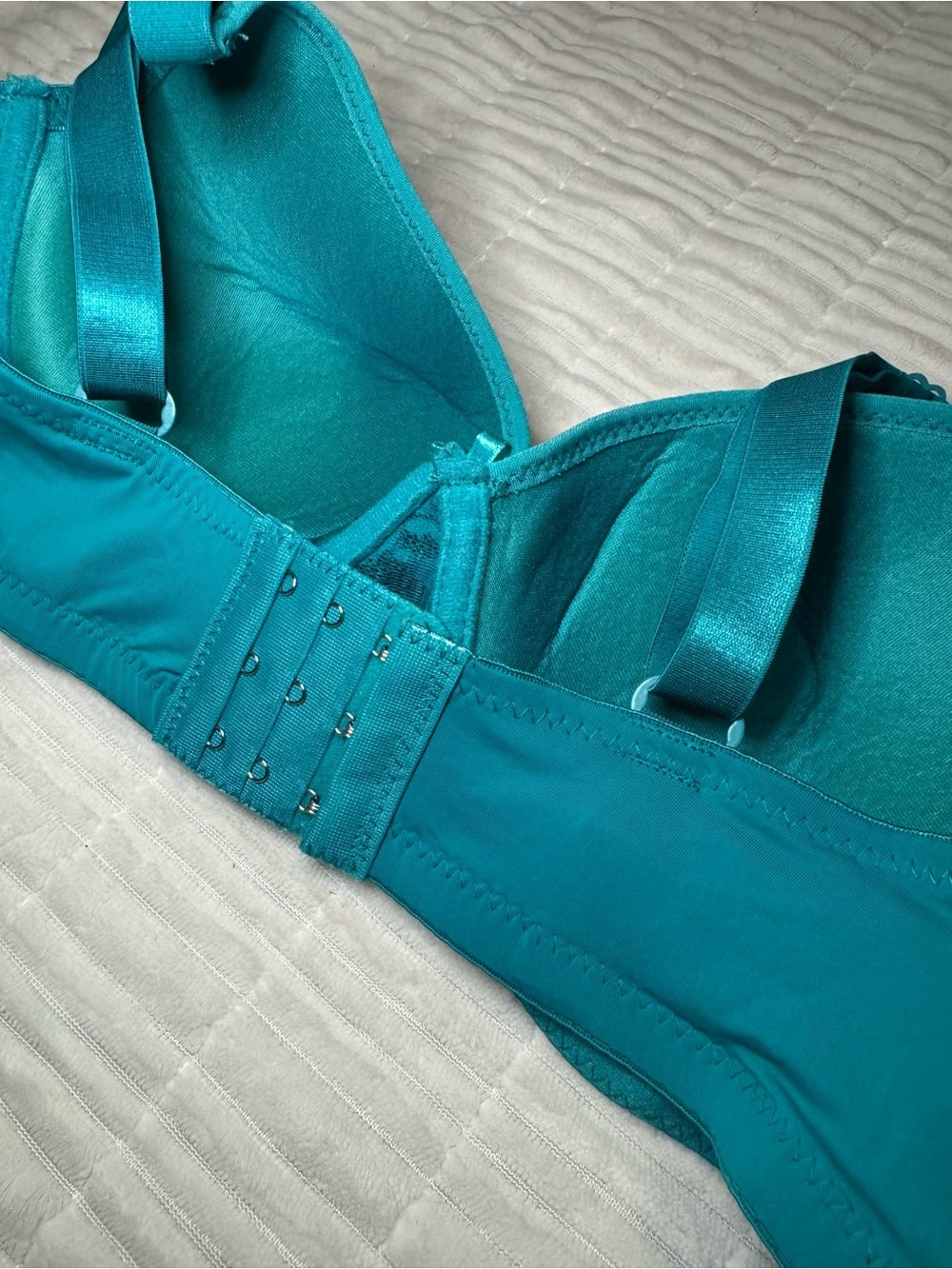 ROMABRA 34D Teal Lace Bra Push Up Underwire - Picture 4 of 4
